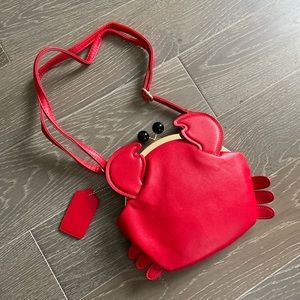 Leather crab purse
